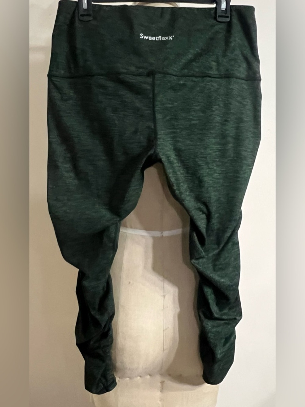 Sweetflexx Heathered Green High Rise Resistance Leggings With 4 Bands Size 14 - Picture 4 of 8